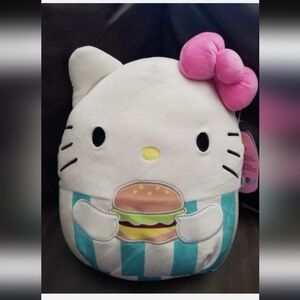 Hello Kitty Plush with Blue Stripes